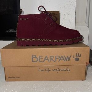 BearPaw Burgundy Suede Boots